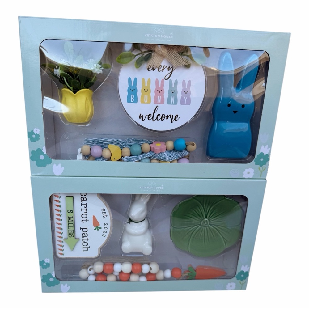 ALDI Spring Tier Tray Decorations Set of 2